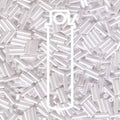Miyuki Bugle Beads - White Pearl Ceylon 6 mm, 17 gram Miyuki