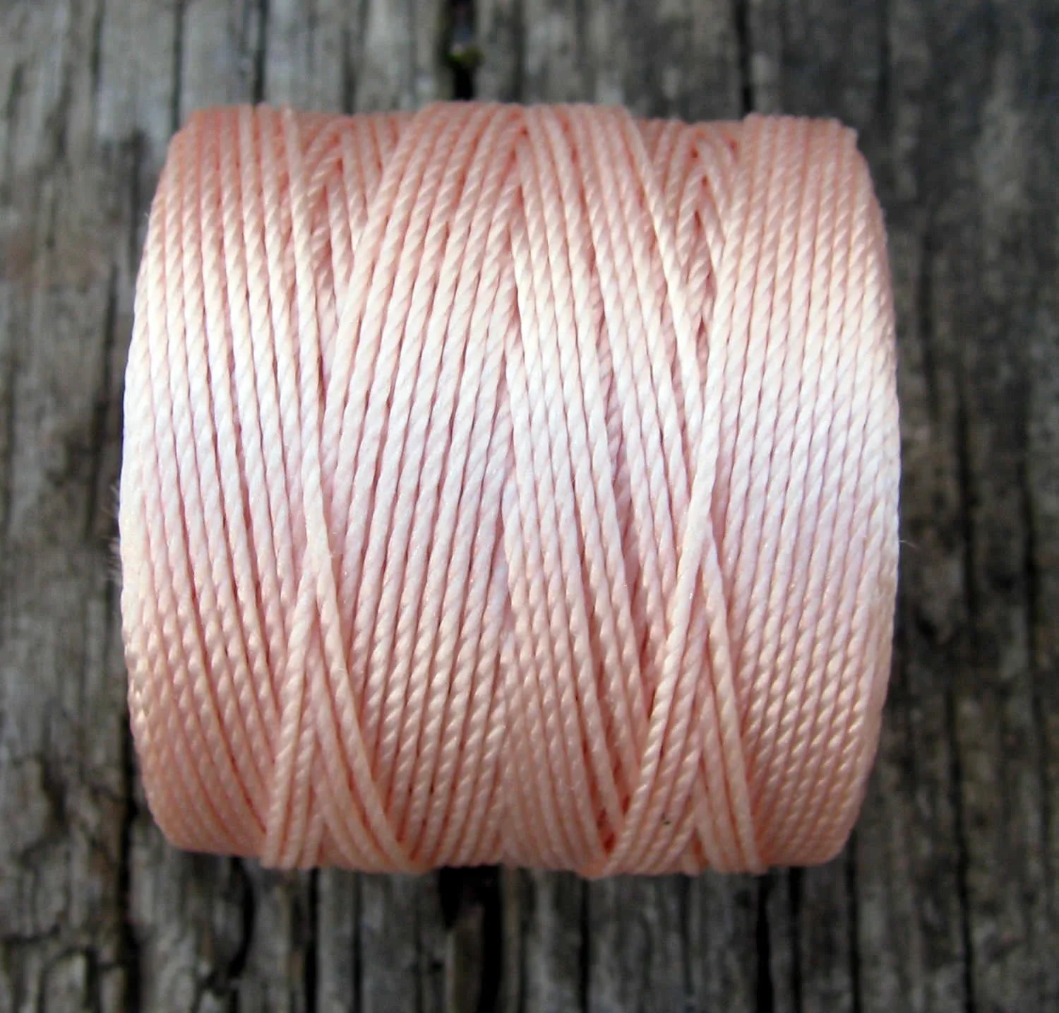 S-Lon Bead cord - Natural, 1 Rulle Hilmas Pyssel