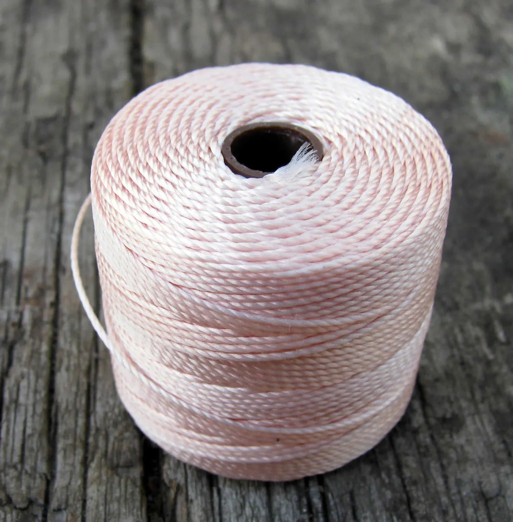 S-Lon Bead cord - Natural, 1 Rulle Hilmas Pyssel