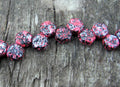 Honeycomb - Tweedy Pink 6mm, 1 sträng Hilmas Pyssel