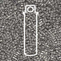 Miyuki Seed beads Hexcut - Matte Matte Silver 11/0, 21 gram Miyuki