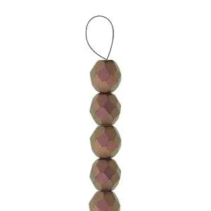 Tjeckiska Firepolish - Polychrome Copper Ombre 3 mm, 1 sträng Hilmas Pyssel