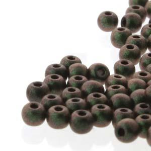 Tjeckiska Druk (Runda) - Polychrome Sage & Citrus True 2mm, 9 gram Hilmas Pyssel