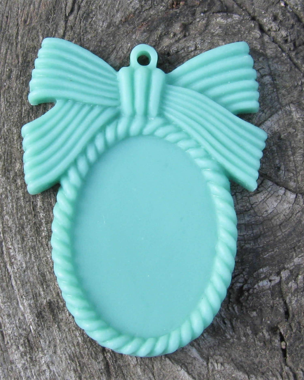 Ram i resin - Mintgrön med rosett, 1-pack Hilmas Pyssel