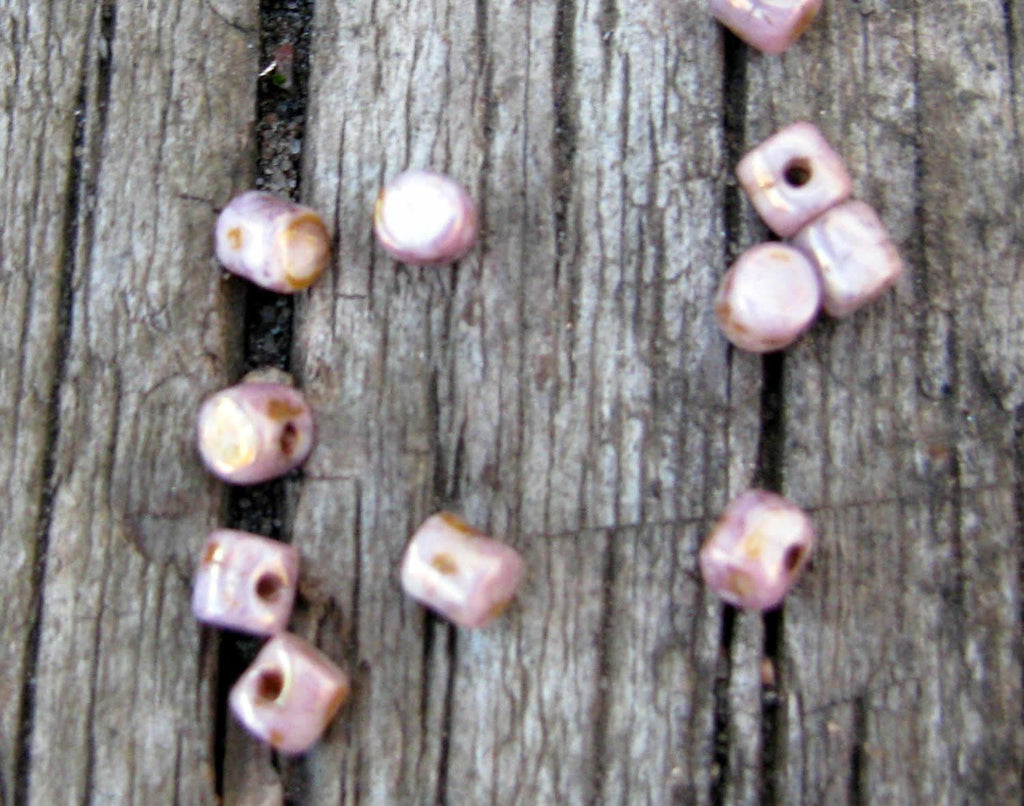 Minos® par Puca® - Opaque Mix Rose/Gold Ceramic Look, 5 gram Les perles par Puca® - Paris