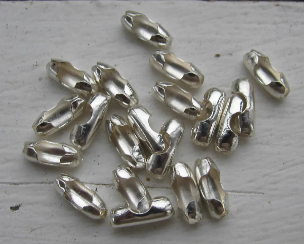 Lås till Kulkedja - Ljust silverfärgad 3 mm, 20-pack Grekisk Metall