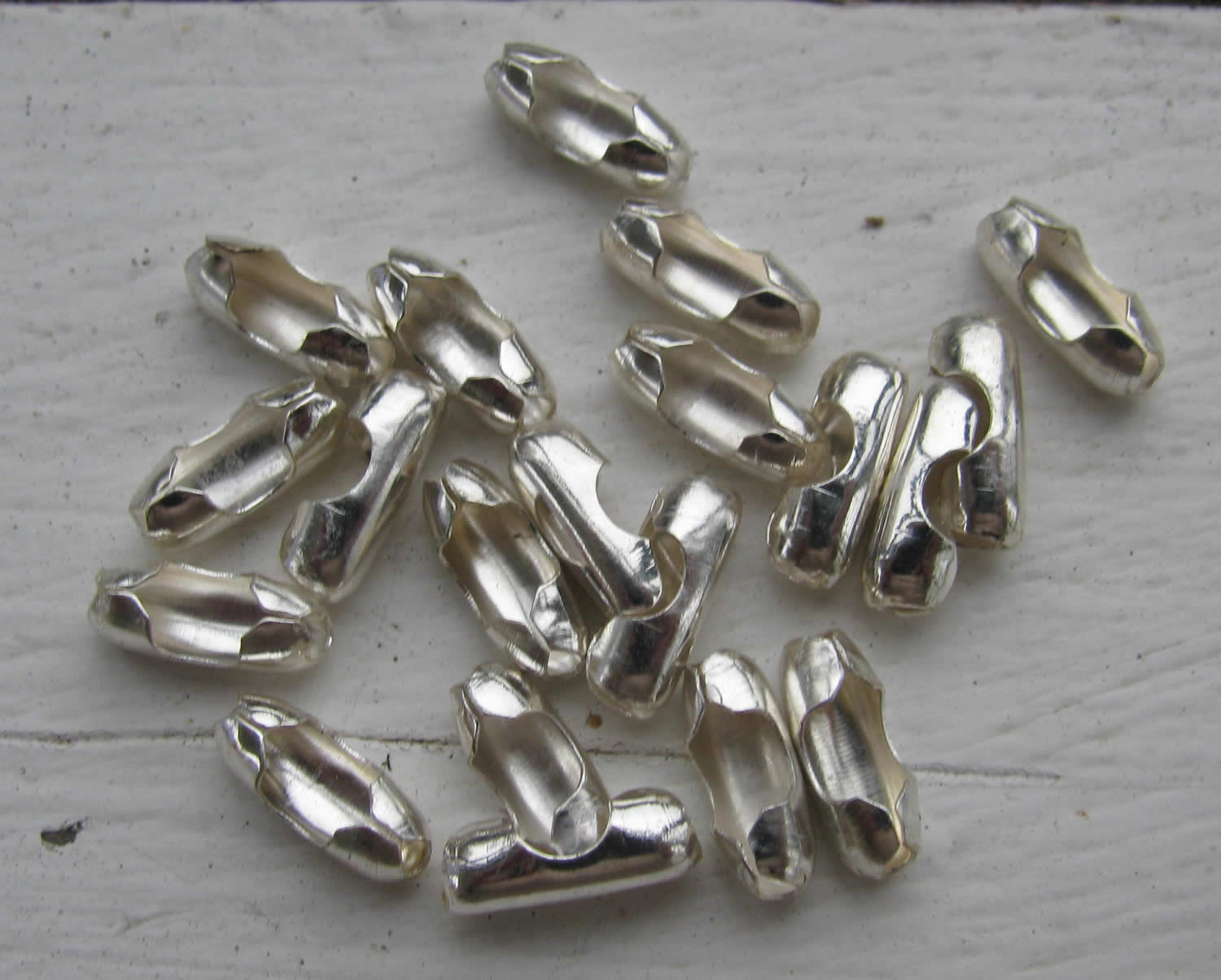 Lås till Kulkedja - Ljust silverfärgad 3 mm, 20-pack Grekisk Metall