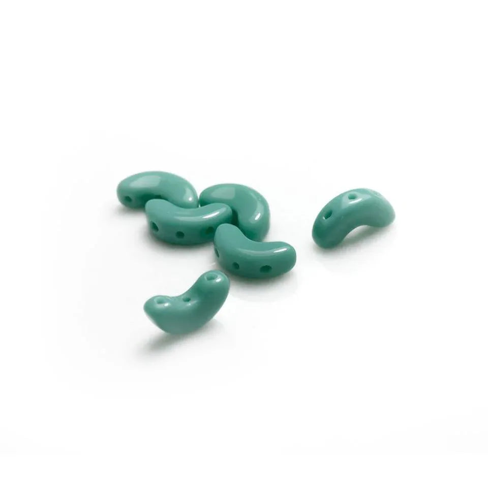 Arcos® par Puca® - Opaque Green Turquoise, 10 gram Les perles par Puca® - Paris