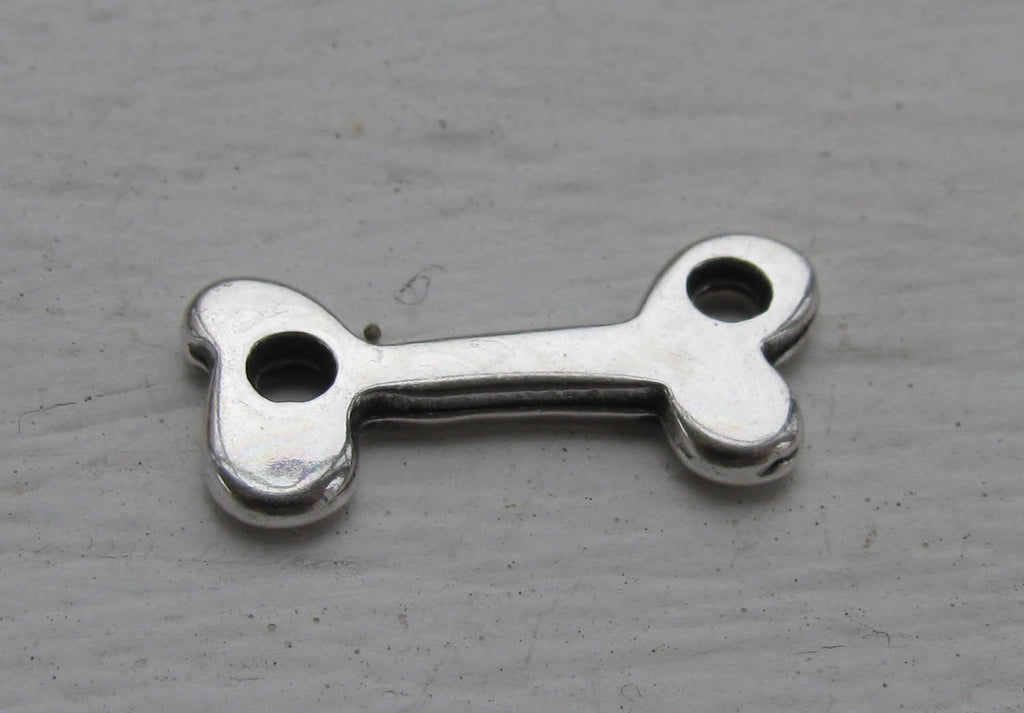 Connector Silverfärgad - Hundben 20x9mm 1 styck Grekisk Metall