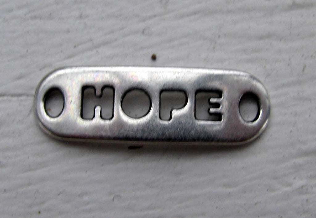 Connector Silverärgad - Hope 24x8mm 1 styck Grekisk Metall
