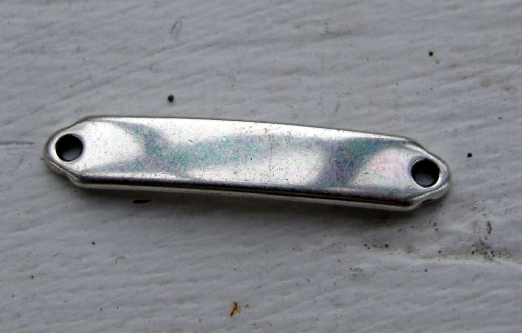 Connector Silverfärgad - Rektangulär 35x7mm 1 styck Grekisk Metall
