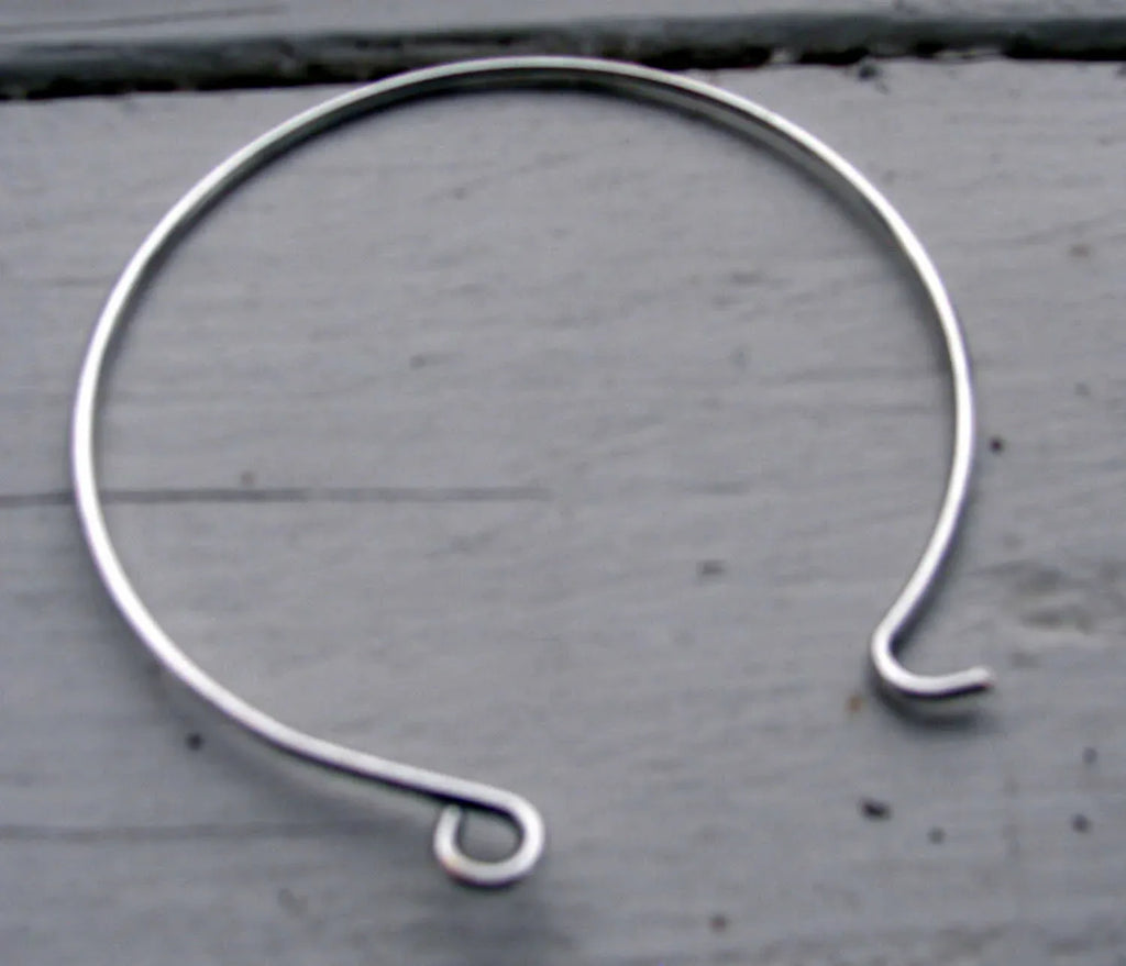 Armbandsstomme Silverfärgad - Med ögla 1 styck Grekisk Metall