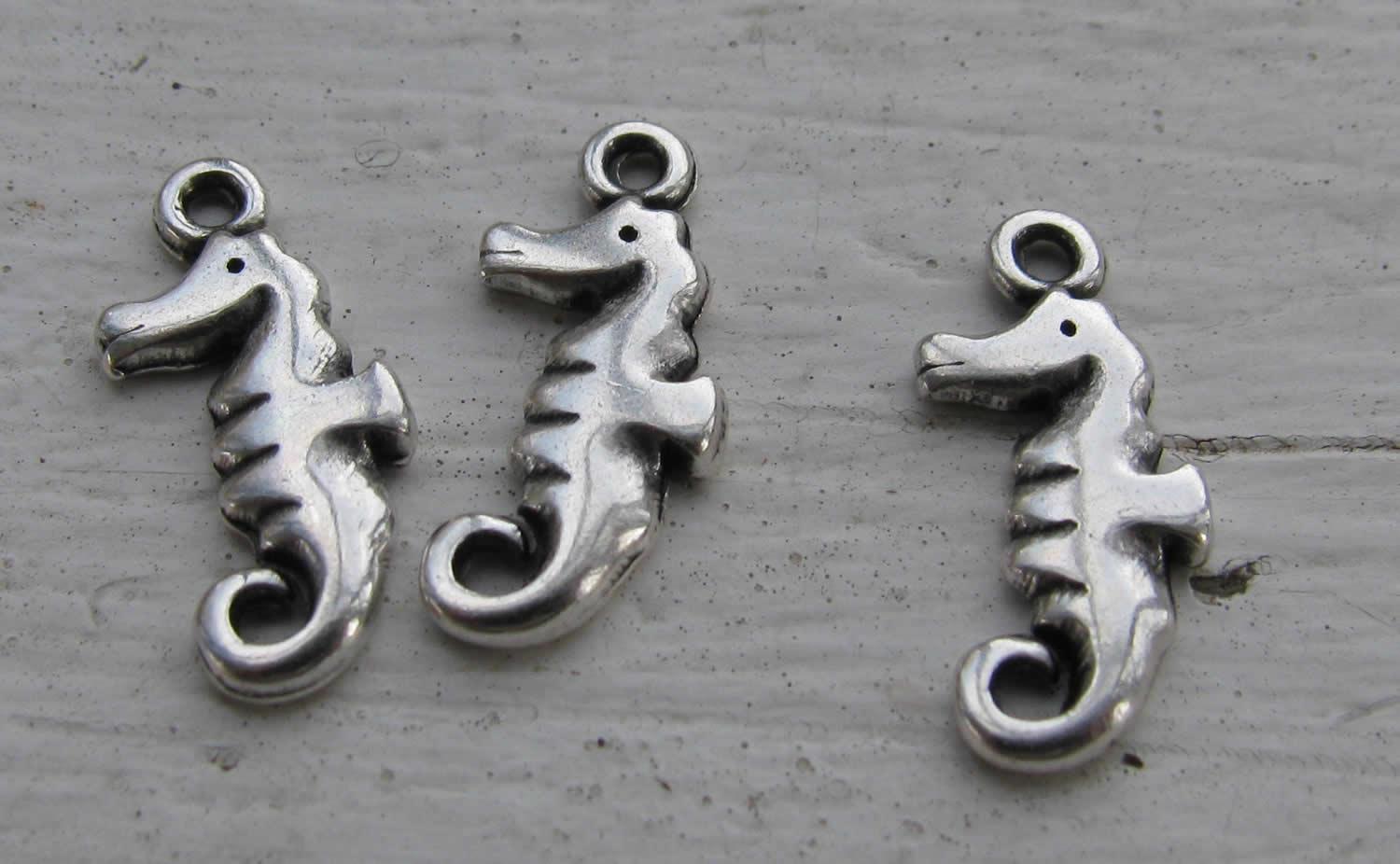 Berlock silverfägad - Sjöhäst, 3-pack Grekisk Metall