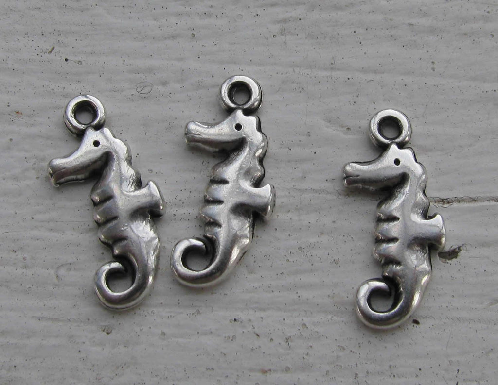 Berlock silverfägad - Sjöhäst, 3-pack Grekisk Metall