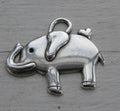 Berlock silverfärgad - Elefant med hjärta 1 styck Grekisk Metall