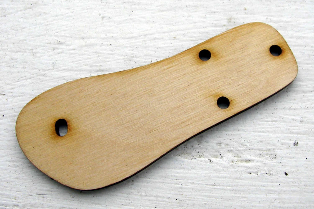 Hänge Trä - Flipflop Ljusbrun 1 Styck Hilmas Pyssel