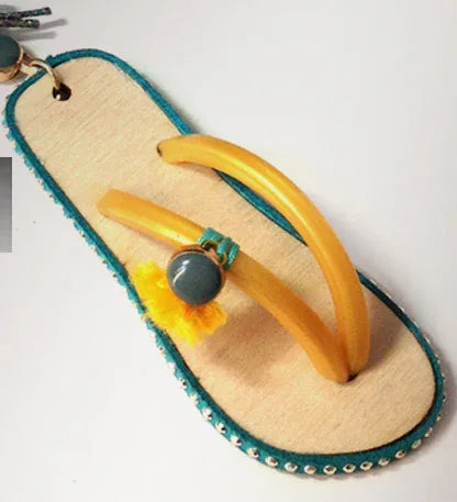 Hänge Trä - Flipflop Brun 1 Styck Hilmas Pyssel