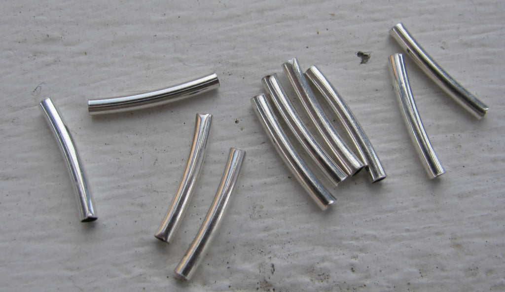 Mellandel Silverförjad - Böjt rör 15mm, 20-pack Grekisk Metall