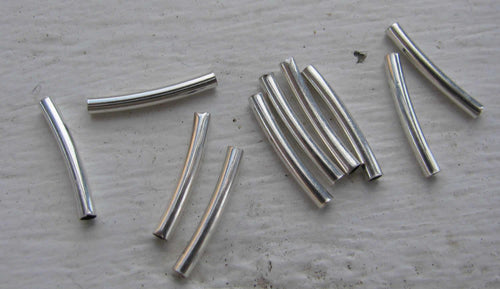 Mellandel Silverförjad - Böjt rör 15mm, 20-pack Grekisk Metall
