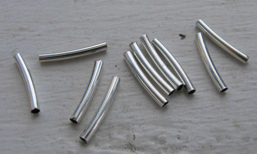 Mellandel Silverförjad - Böjt rör 15mm, 20-pack Grekisk Metall