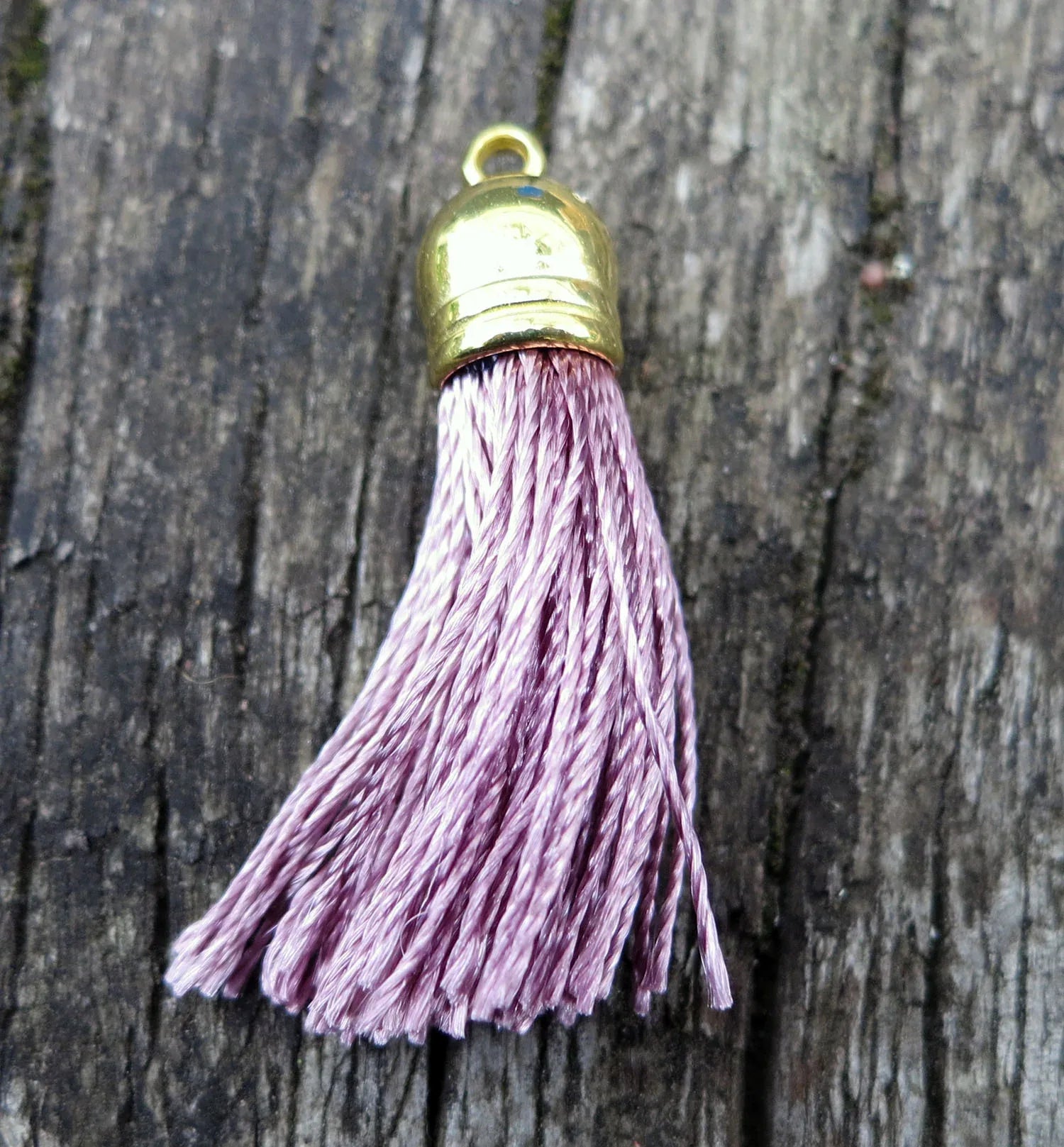 Hänge Tassel Guld - Lila 40mm 1 styck Hilmas Pyssel