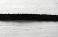 Platt band Caviar - Svart 5 mm Hilmas Pyssel