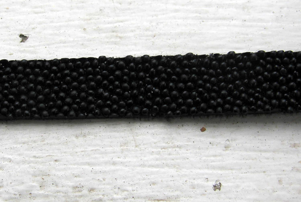 Platt band Caviar - Svart 10 mm, 20 cm Hilmas Pyssel