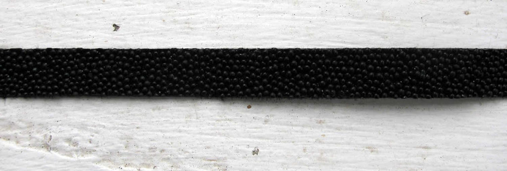 Platt band Caviar - Svart 10 mm, 20 cm Hilmas Pyssel