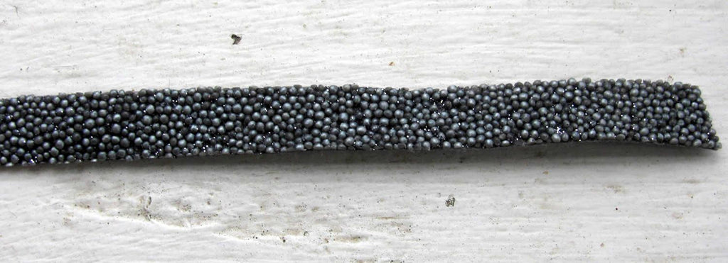 Platt band Caviar - Grå 10 mm, 20 cm Hilmas Pyssel