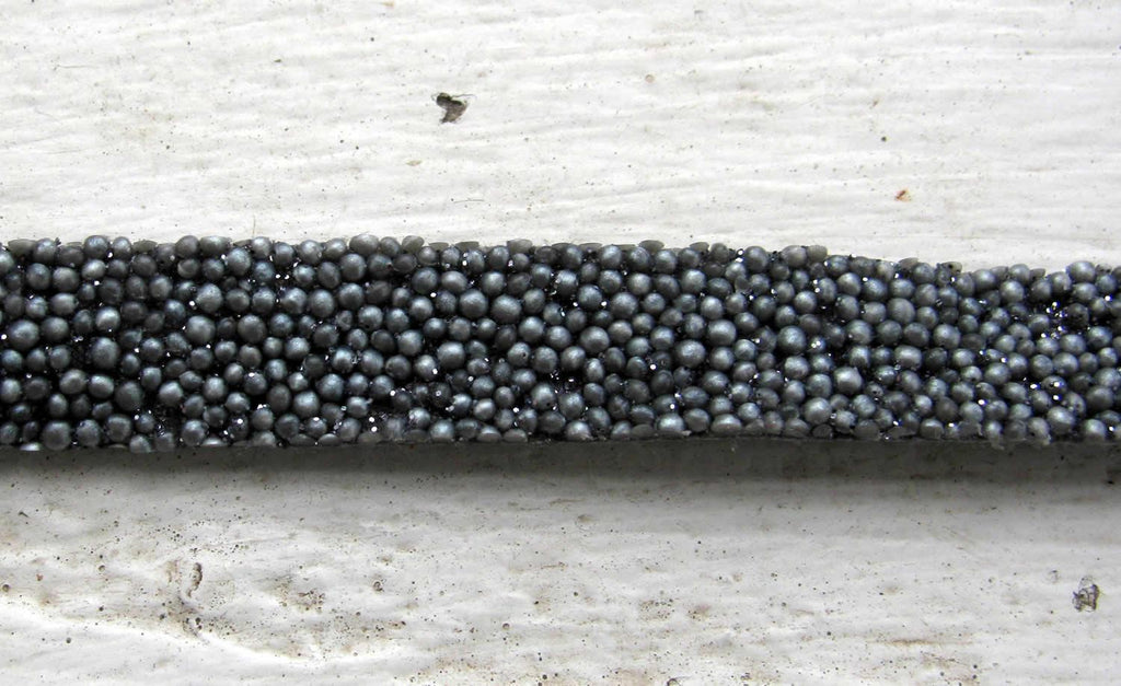 Platt band Caviar - Grå 10 mm, 20 cm Hilmas Pyssel