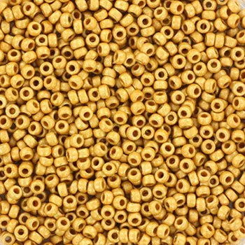Miyuki Seed beads - Duracoat Galvanized Matte Gold 15/0, 10 gram Miyuki