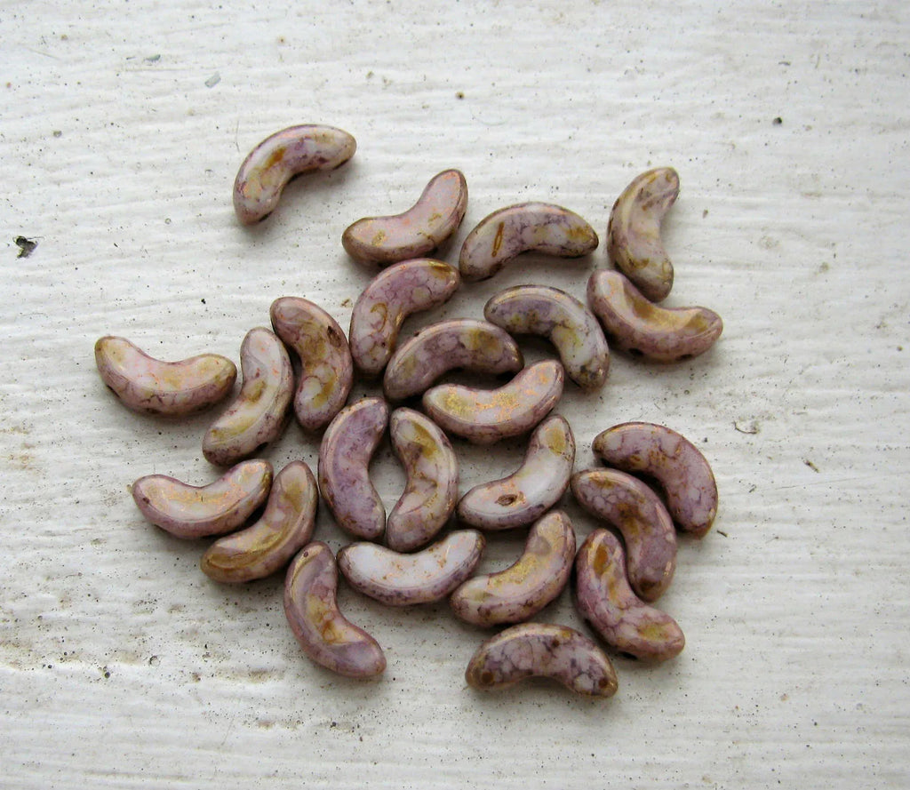 Arcos® par Puca® - Opaque Mix Rose/Gold Ceramic Look, 10 gram Les perles par Puca® - Paris
