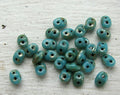 SuperDuo - Turquoise Blue Picasso, 10 gram Matubo