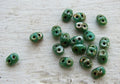 SuperDuo - Opaque Green Turquoise Picasso, 10 gram Matubo