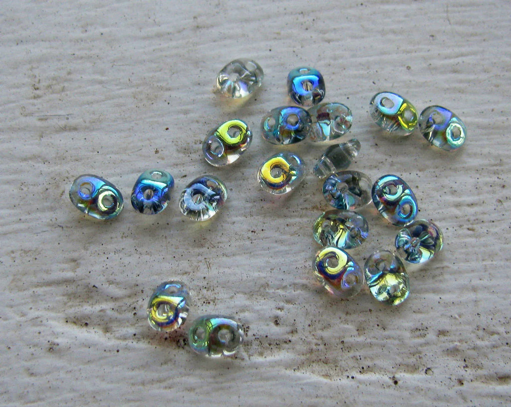 SuperDuo - Crystal Blue Rainbow, 10 gram Matubo