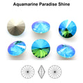 Aurea Crystals A1122 Rivoli - Aquamarine Paradise Shine 12mm 1 styck