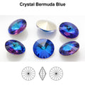 Aurea Crystals A1122 Rivoli – Crystal Bermuda Blue, 18 mm, 1 styck