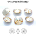 Aurea Crystals A1122 Rivoli – Crystal Golden Shadow, 18 mm, 1 styck