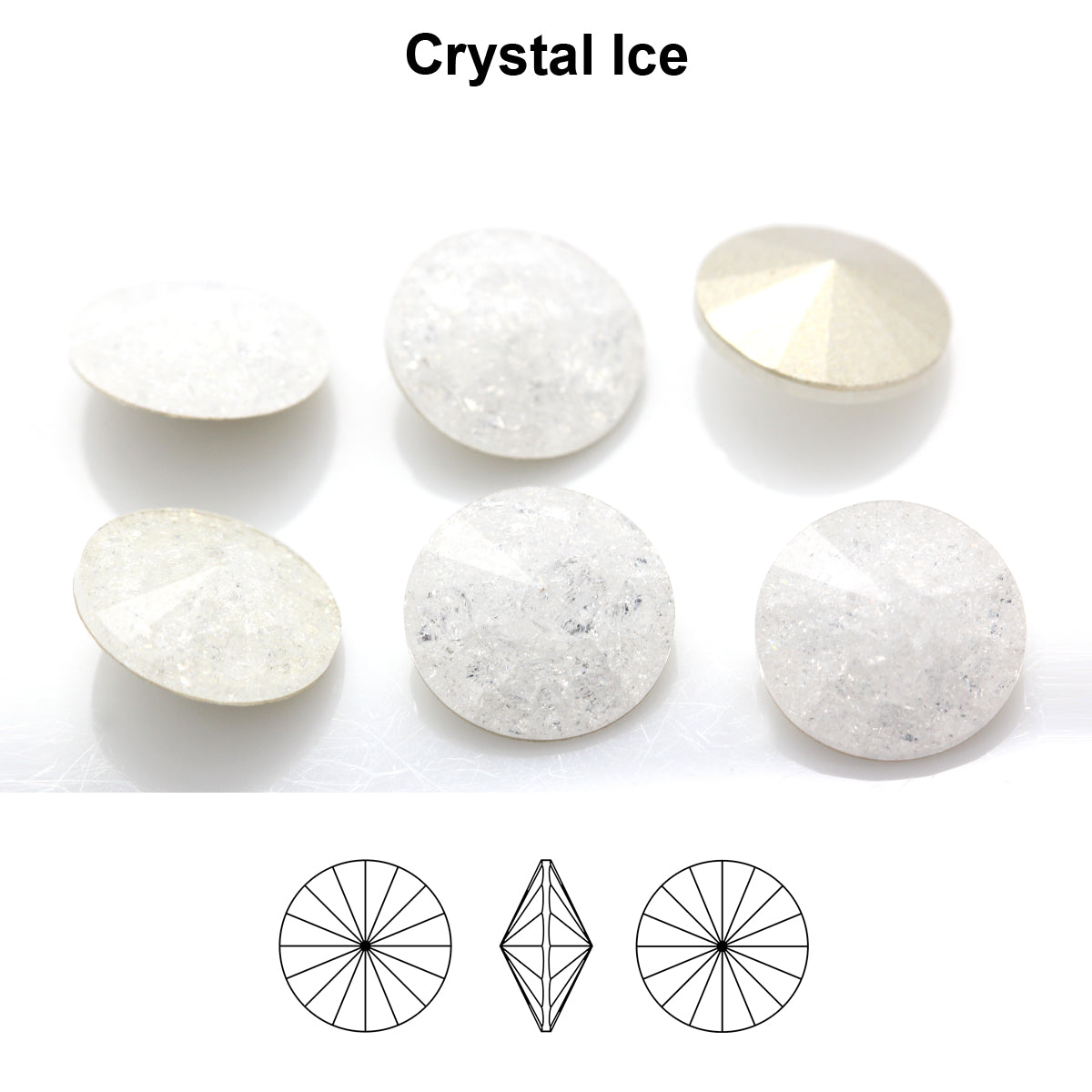 Aurea Crystals A1122 Rivoli - Crystal Ice 12mm 1 styck