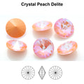 Aurea Crystals A1122 Rivoli – Crystal Peach DeLite, 18 mm, 1 styck