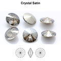 Aurea Crystals A1122 Rivoli – Crystal Satin, 18 mm, 1 styck