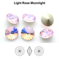 Aurea Crystals A1122 Rivoli – Light Rose Moonlight, 18 mm, 1 styck