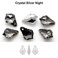 Aurea Crystals A6090 Baroque Pendant – Crystal Silver Night 30 mm, 1 styck