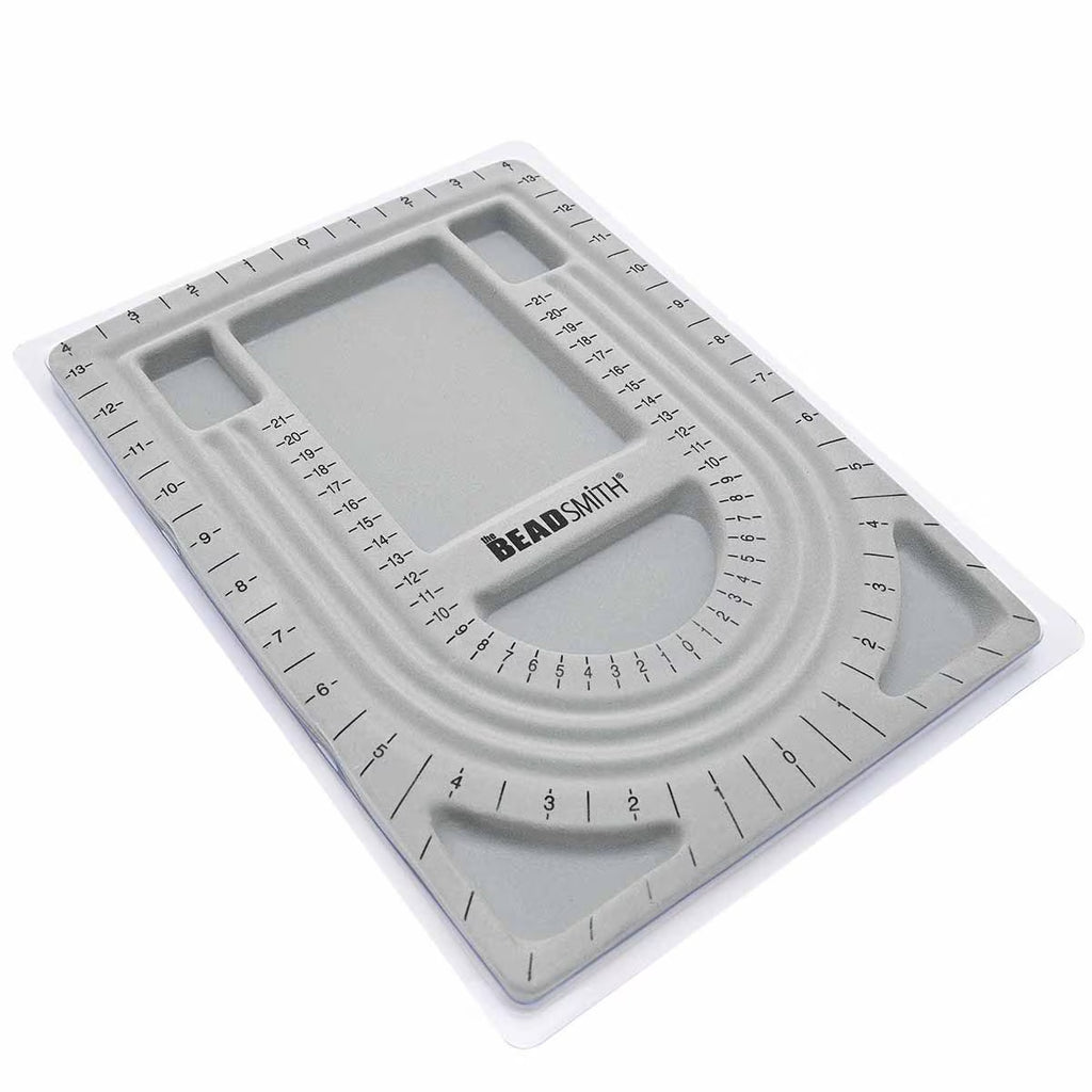 Pärlbricka - Designplatta Grå, 31x22cm 1 styck Beadsmith