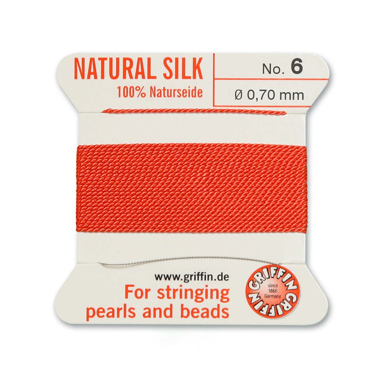 Griffin Silk - Coral Strl 6 1 förpackning Griffin