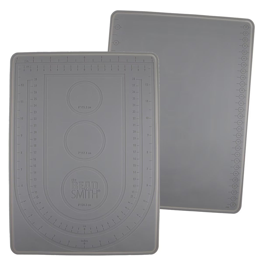 Pärlmatta  - Sticky Bead Mat med skåror för armband och halsband 1 styck