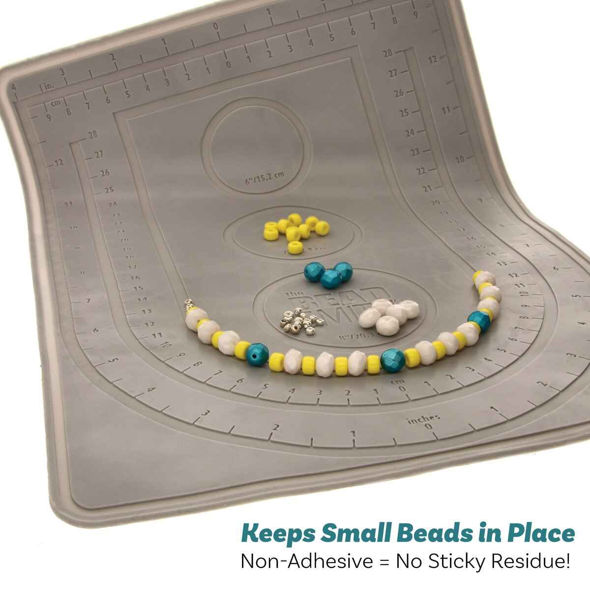 Pärlmatta  - Sticky Bead Mat med skåror för armband och halsband 1 styck