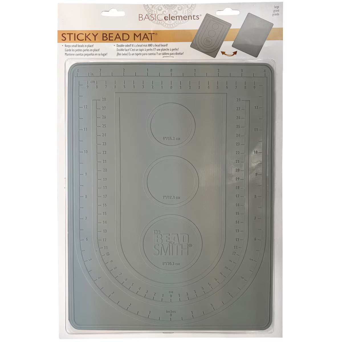 Pärlmatta  - Sticky Bead Mat med skåror för armband och halsband 1 styck