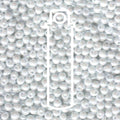 Miyuki Drop - White pearl 3.4 mm, 25 grams