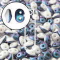 SuperDuo Duets - Polychrome Blueberry & Cream 10 gram